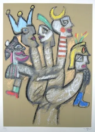 丝网印刷 Matta - La main aux marionnettes 