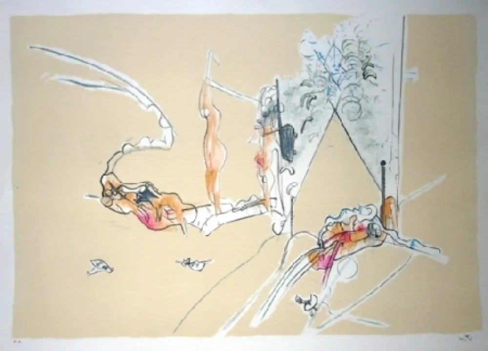 石版画 Matta - La promenade de Venus