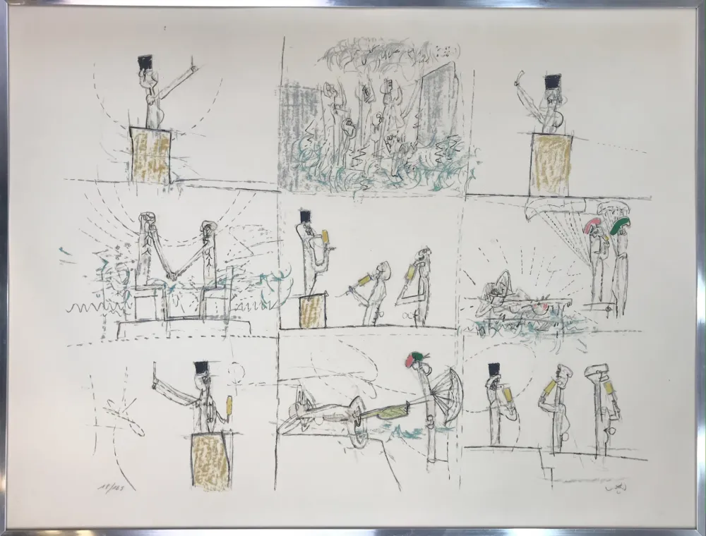 石版画 Matta - L'ANTI PROCÉS