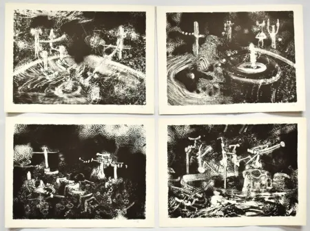 石版画 Matta - Le acque d'arno