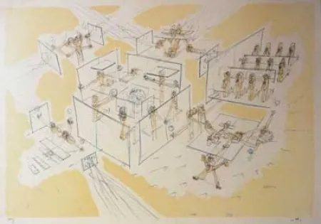 石版画 Matta - Les Convaincus