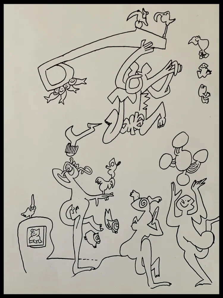 石版画 Matta - Les oiseaux dans l'éternité