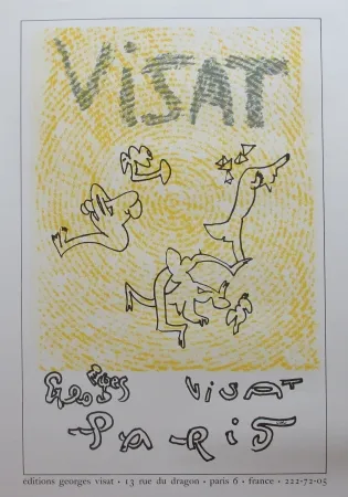 石版画 Matta - Lithographie pour Visat