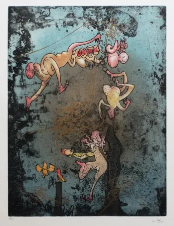 蚀刻飞尘法 Matta - Mallarmé l'or