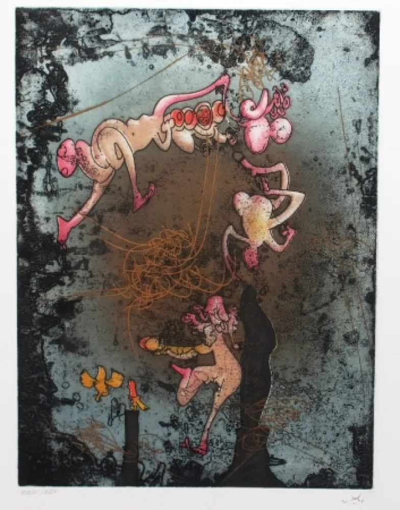 蚀刻飞尘法 Matta - Mallarmé L'or