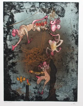 蚀刻飞尘法 Matta - Mallarmé L'or