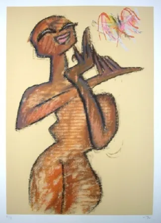 丝网印刷 Matta - Nu debout