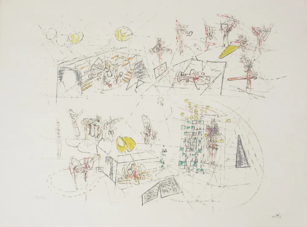 石版画 Matta - Orbis Yeux