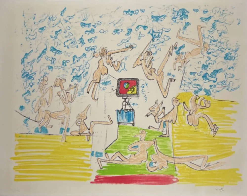 石版画 Matta - Plate 6 from Fog Gog Magog