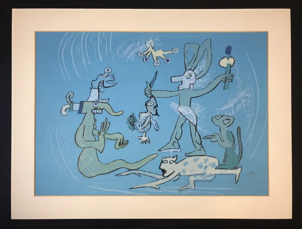 石版画 Matta - Resumen de iguana ( from Verbo America ) 