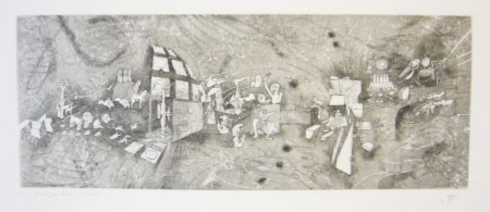 蚀刻版画 Matta - Sans titre