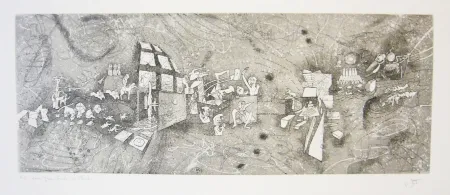 蚀刻版画 Matta - Sans titre