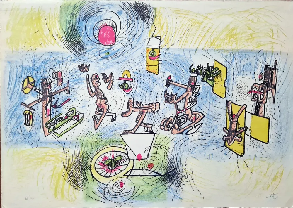 石版画 Matta - Sans titre