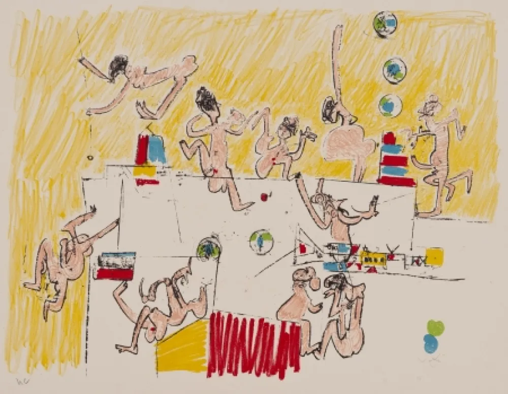 石版画 Matta - Sans titre