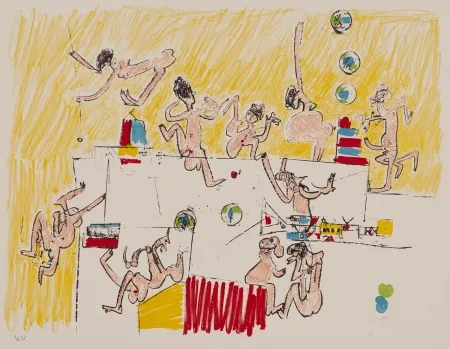 石版画 Matta - Sans titre