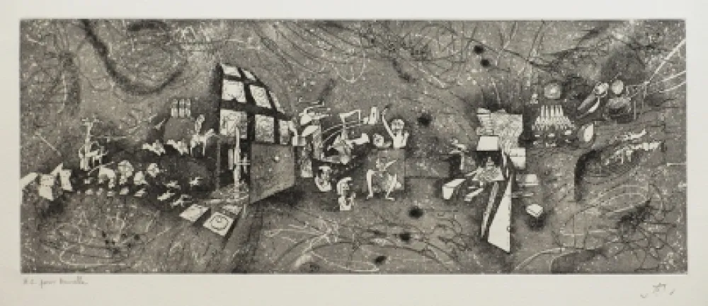 蚀刻版画 Matta - Sans titre 