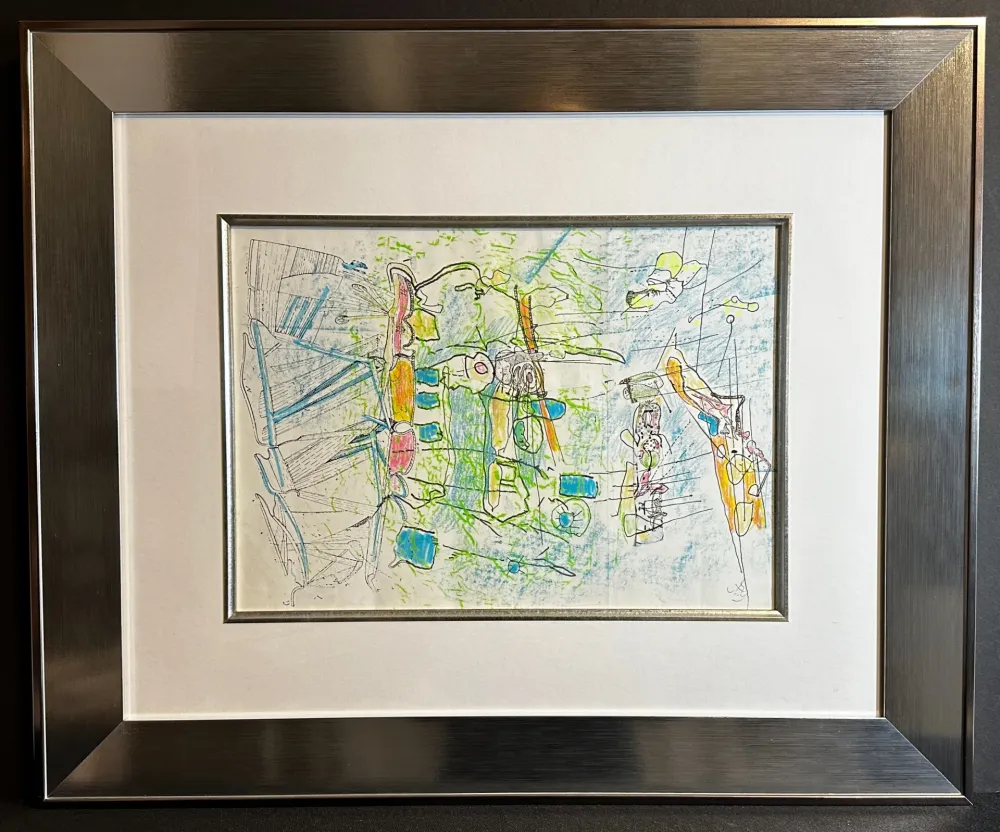 无技术 Matta - Sans Titre Original Mixed Media With Collage (2)