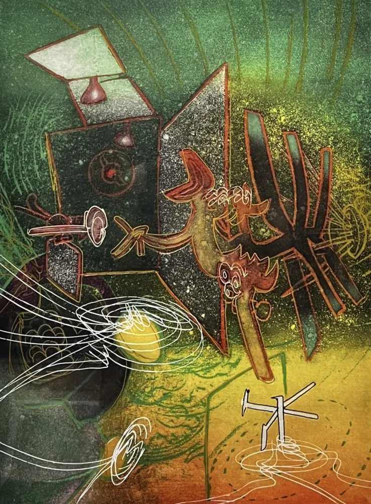 版画 Matta - Seasons from hell, Feu, Feu sur moi