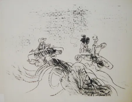 石版画 Matta - The Car-Boys