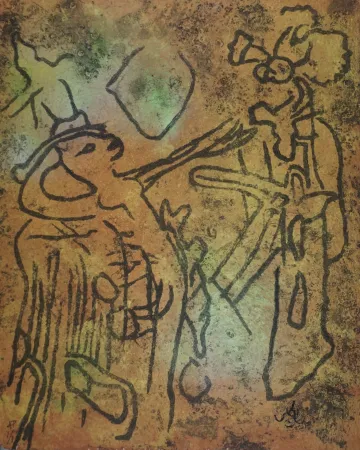 金刚砂版画 Matta - The Eld of The World