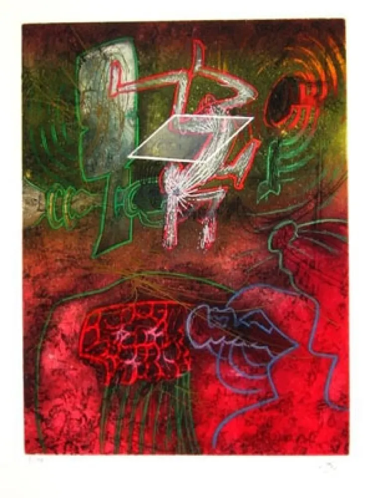 蚀刻版画 Matta - UNE SAISON EN ENFER (Carpeta)