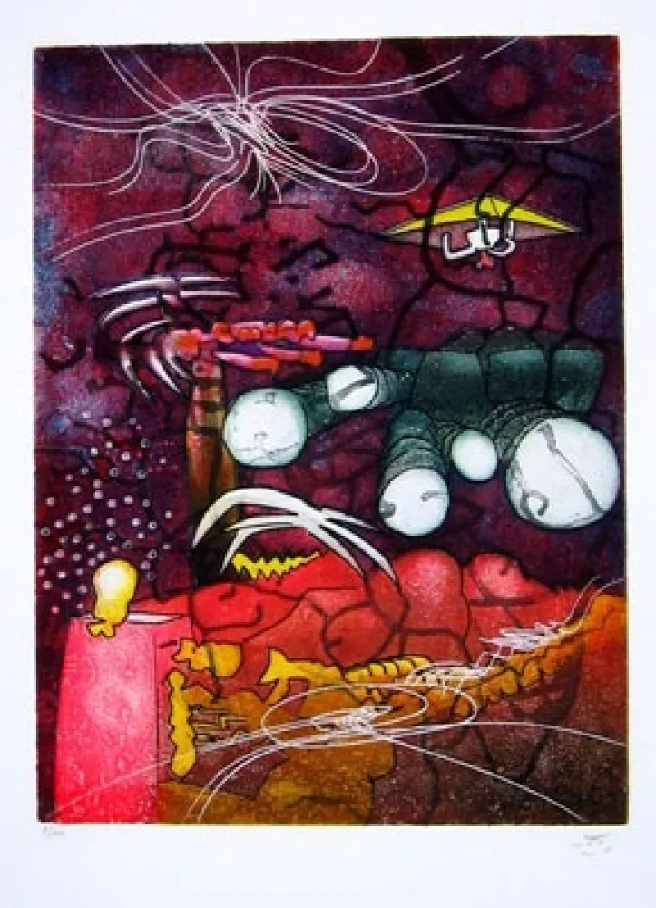 蚀刻版画 Matta - UNE SAISON EN ENFER (Carpeta)