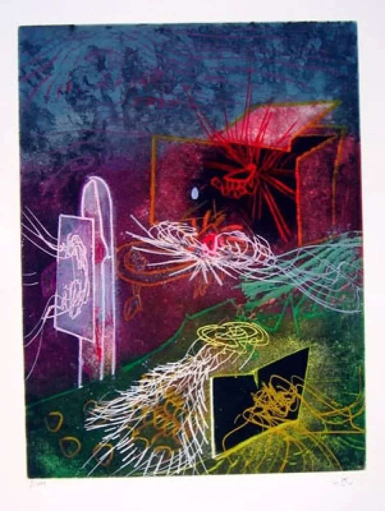 蚀刻版画 Matta - UNE SAISON EN ENFER (Carpeta)