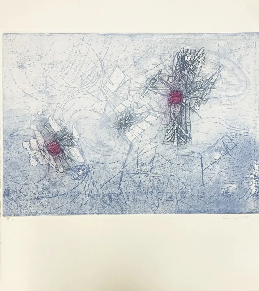 石版画 Matta - Untitled XXI (from Come Detta Dentro Vo Significando)