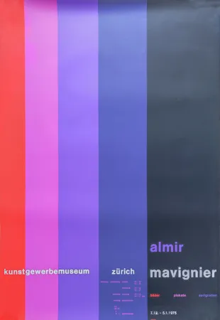 丝网印刷 Mavignier - Kunstgewerbemuseum Zürich.