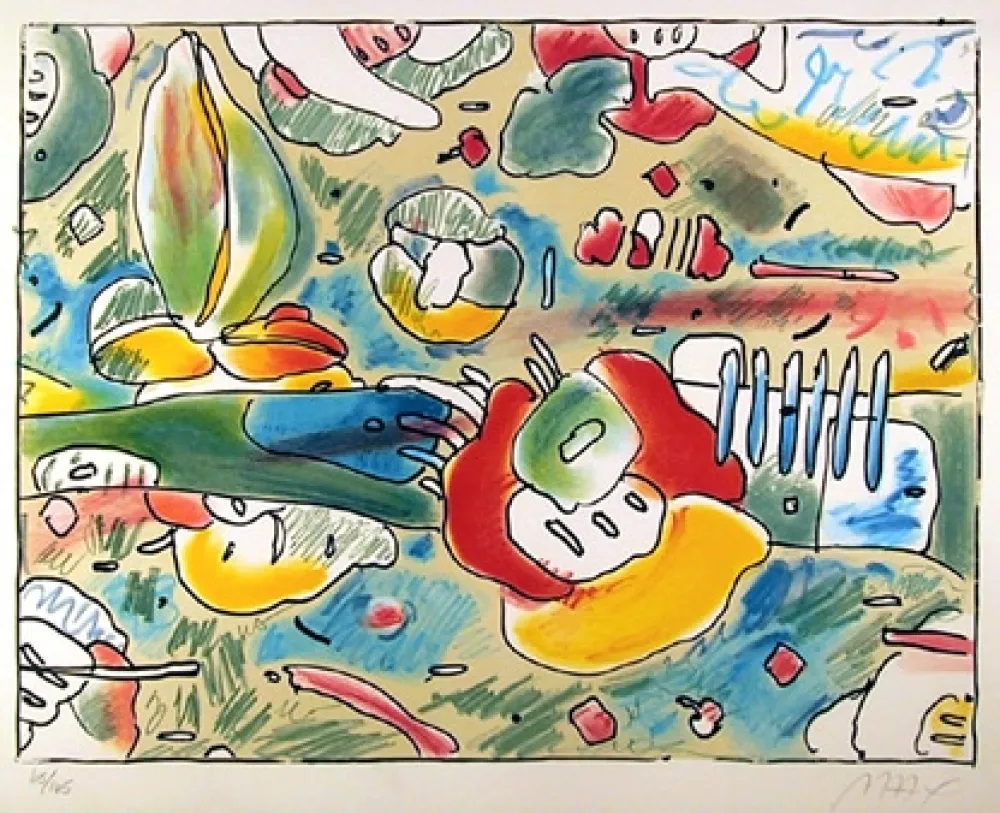 石版画 Max - Flower Abstract