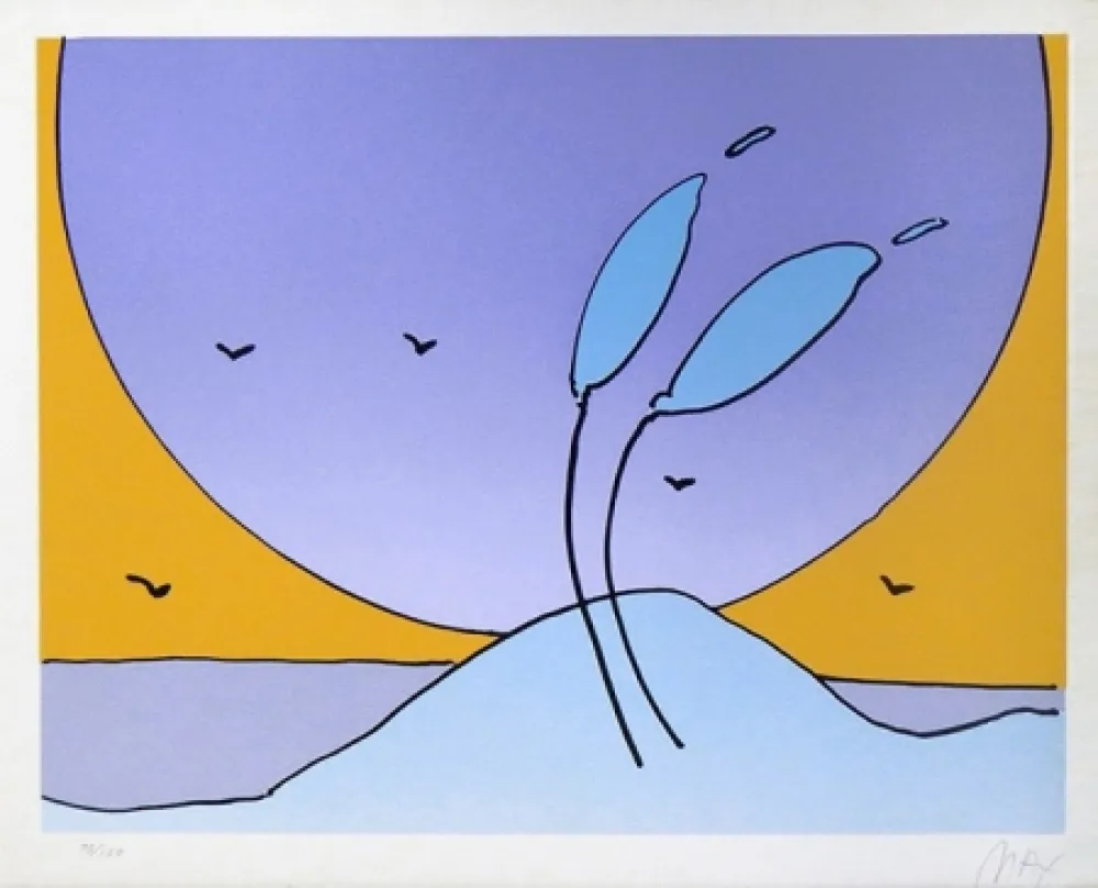 丝网印刷 Max - SPACE FLOWERS II