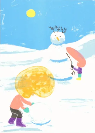 石版画 Mcdonald  - Snowman