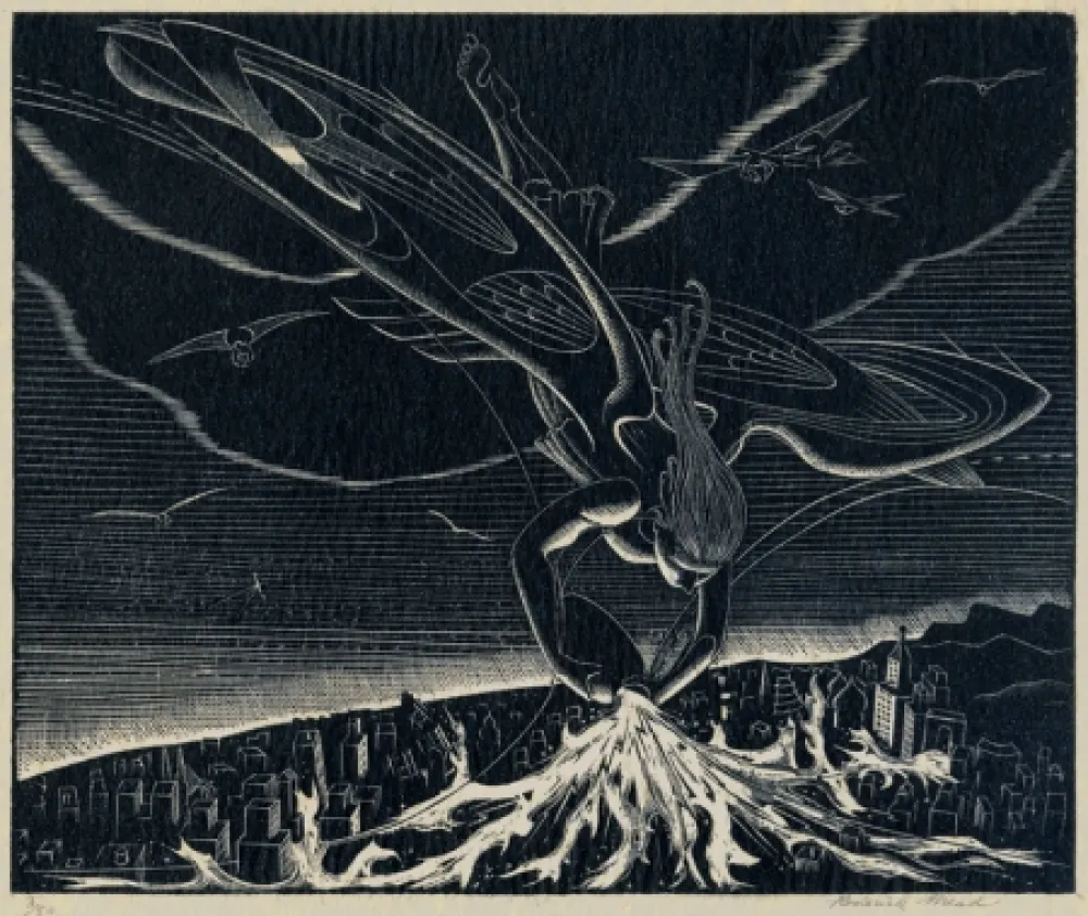 版画 Mead - The Seventh Angel (Revelations: XVI)