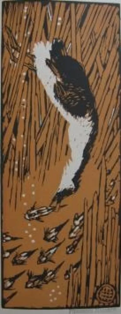 木刻 Méheut - Gode chassant