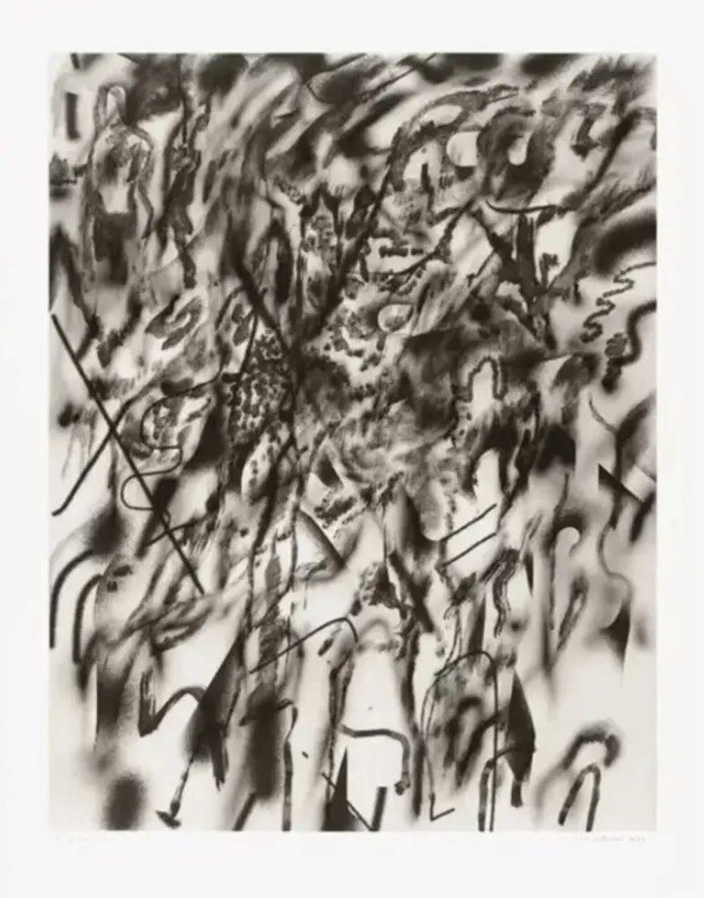 石版画 Mehretu - Corner of Lake and Minnehaha (smoke)