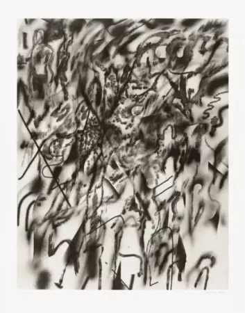 石版画 Mehretu - Corner of Lake and Minnehaha (smoke)