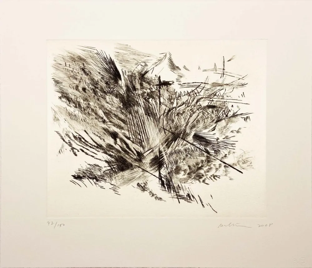 干刻版画 Mehretu - Untitled I (amulets) from the Artist for Obama Portfolio