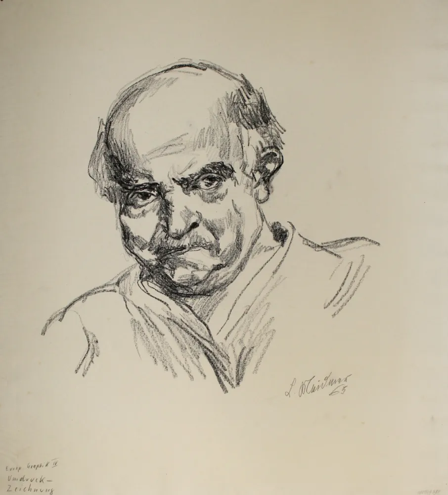 无技术 Meidner - Selbstbildnis nach links