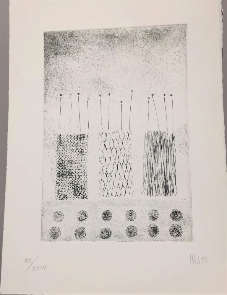 蚀刻版画 Melotti - Una Acquaforte