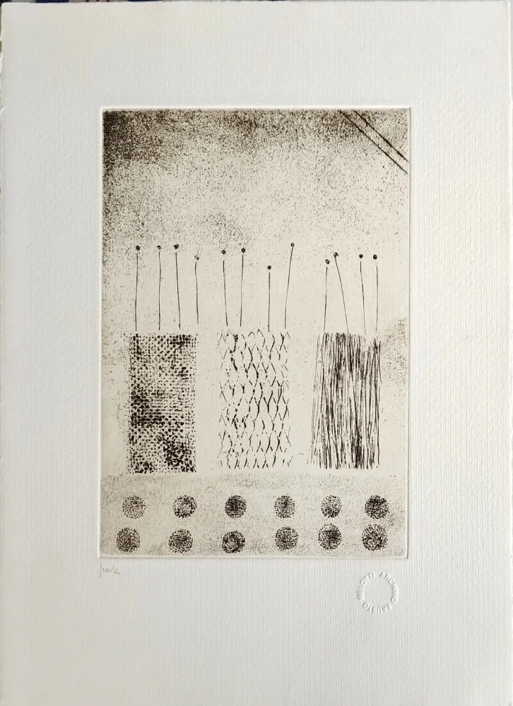 蚀刻版画 Melotti - Un'acquaforte