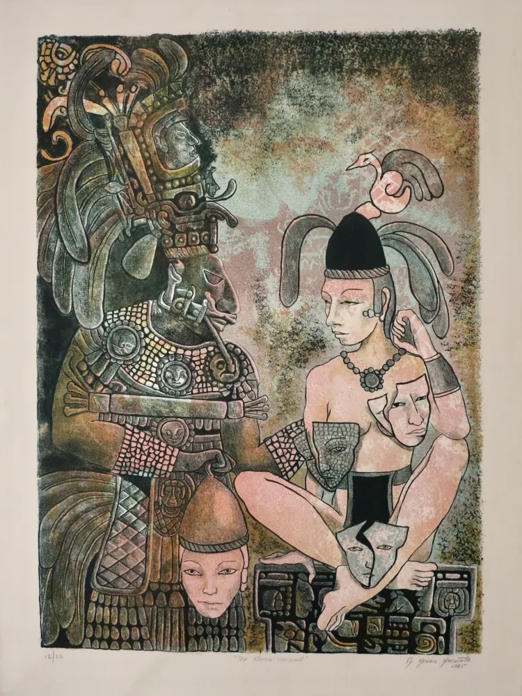 石版画 Mendez Azcarate - The eternal conquest