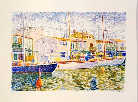 石版画 Mendjisky - Port Grimaud