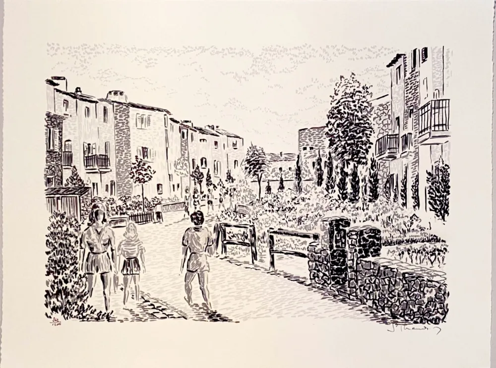石版画 Mendjisky - Port Grimaud