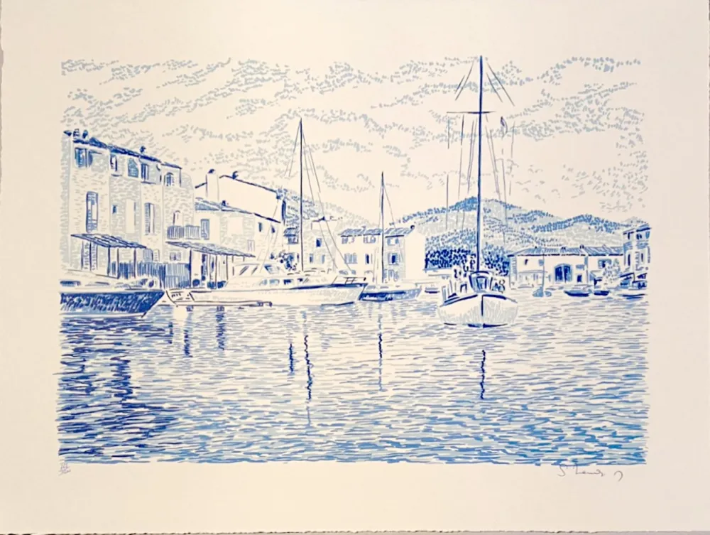 石版画 Mendjisky - Port Grimaud