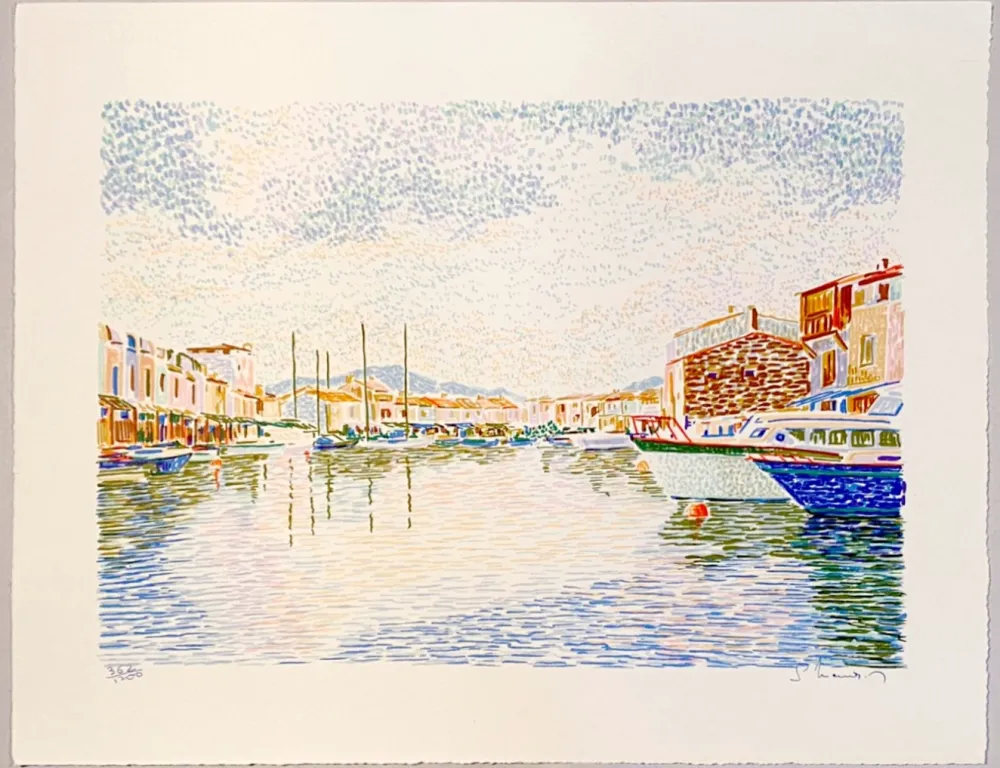 石版画 Mendjisky - Port Grimaud