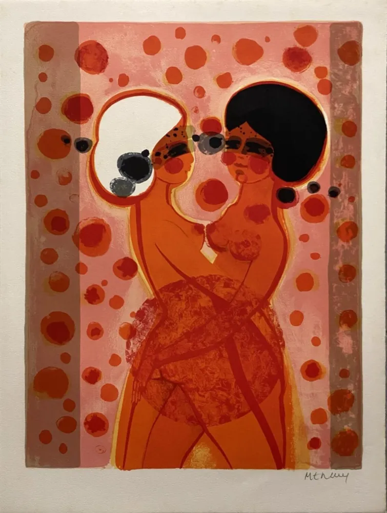 石版画 Menguy - L'étreinte