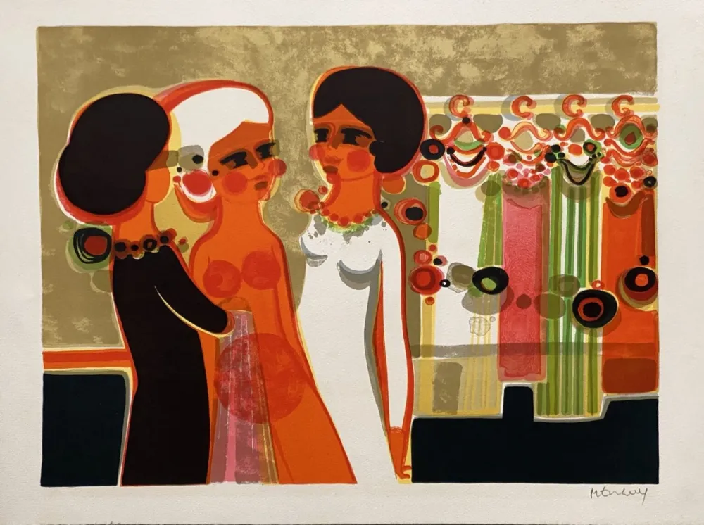 石版画 Menguy - L'habillage