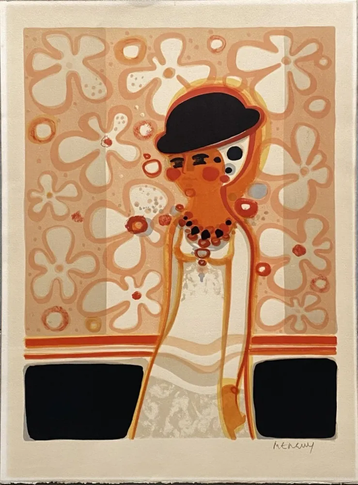 石版画 Menguy - Rêverie