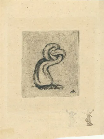 版画 Meryon - Le malingre cryptogame