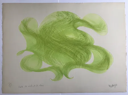 干刻版画 Messagier - Carte de visite de la lune